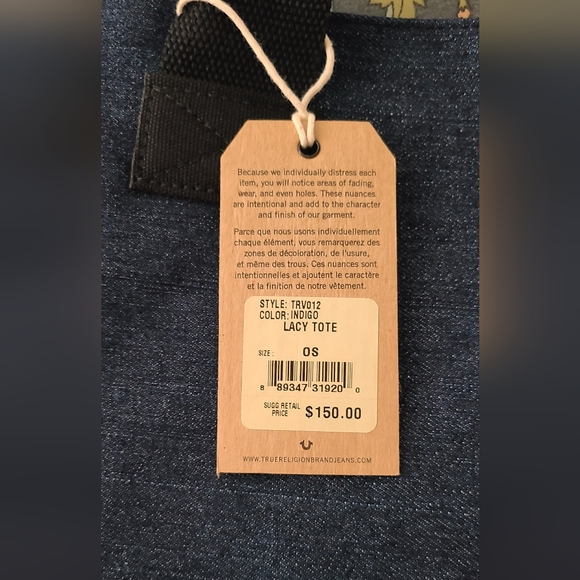 True Religion Tote Bag